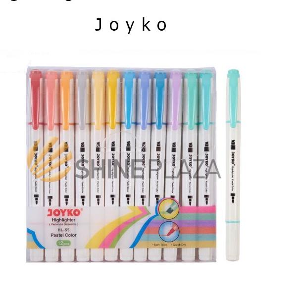

Stok terbaru Highlighter Joyko HL-55 - Highlighter Joyko Pastel Color HL-55 !!