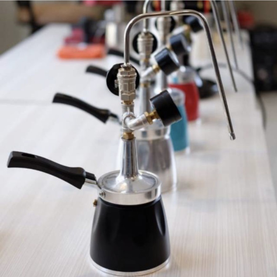 Red Steamer Susu Manual 600 ml untuk Latte dan Cappucino 20 Kali Steam Frother