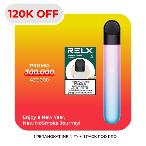 RELX Bundle Infinity Sky Blush Device and Pods