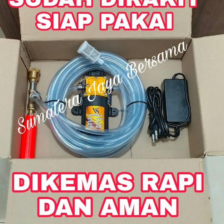 ❅ Alat cuci motor steam mini Mesin pompa dc cuci ac motor mobil setim stim mini ✷