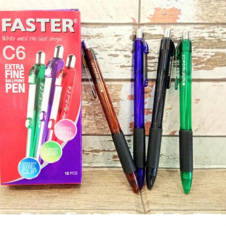 

STAR BRANDS [D] Pulpen Faster C6 (12 pcs) gas !!