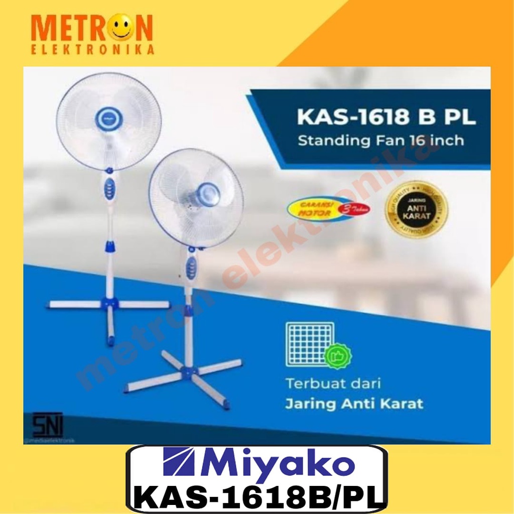 MIYAKO KAS 1618 B KIPAS ANGIN / STAND FAN / KAS1618B