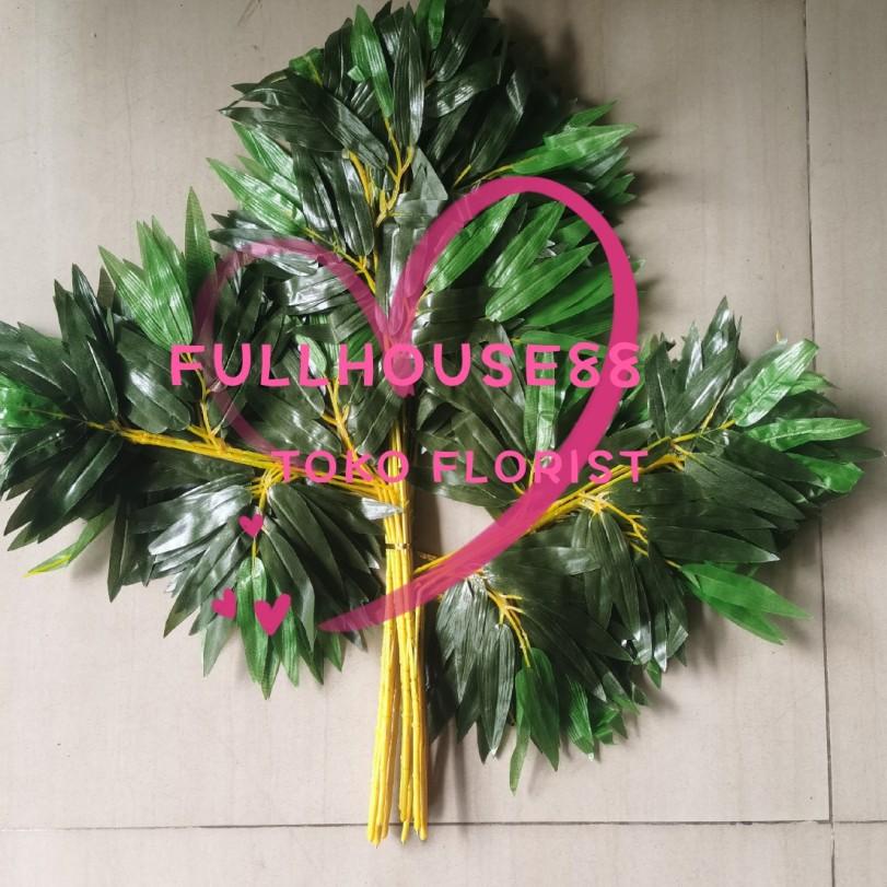 ♥ Daun Artificial / Daun Hias / Daun Plastik / Daun bambu kuning ☋