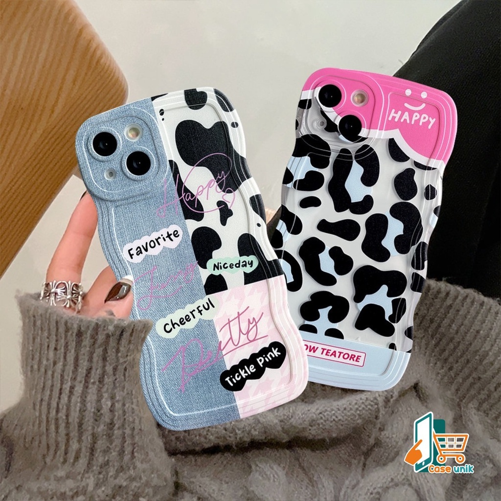 SS802 SOFTCASE PATCH DENIM LEOPARD FOR IPHONE 7 8 7+ 8+ X XS XR XS MAX 11 12 13 14 PRO MAX 14 MAX CS5434