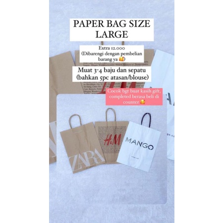 

Paperbag Size Large