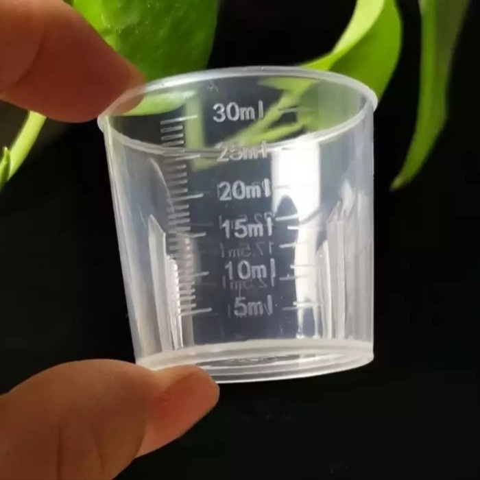 [Gelas Takar] Gelas Takar 30 Ml/Gelas Ukur 30 Ml Plastik [Pengukur]