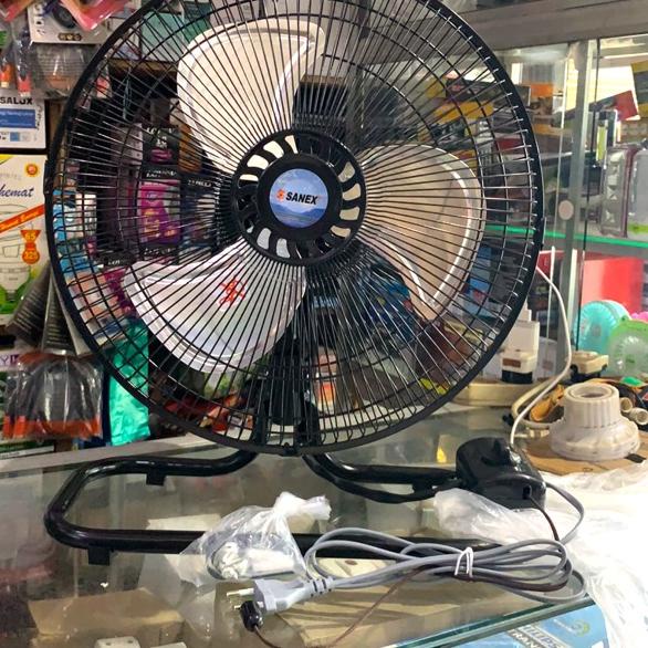 ▲ SANEX 128S Kipas Angin Tornado Besi 2 in 1 - 12 inch (30 cm)kipas angin Sanex Meja Dan Dinding ✭