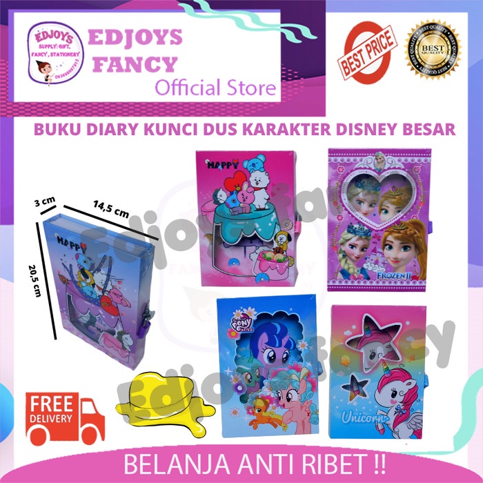 

Terlaris Edjoys Buku Diary Kunci Gembok Besar Anak Motif Disney Karakter D32K