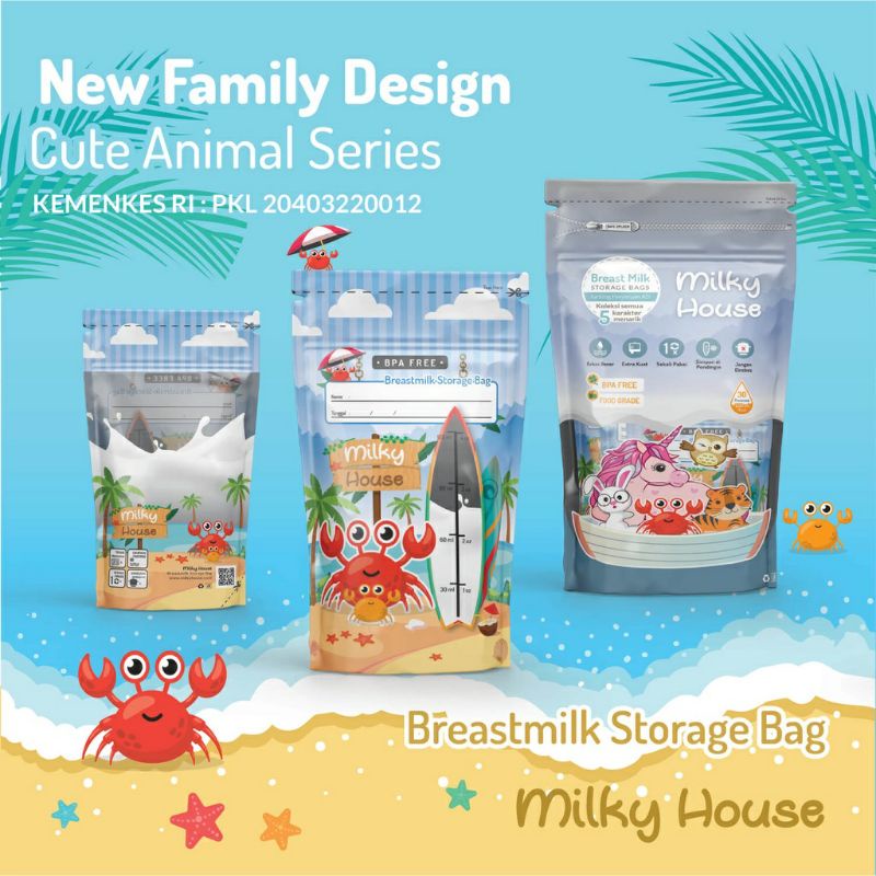 Milky House Kantong Asi 120 ml 30 Pcs / Kantung Asi