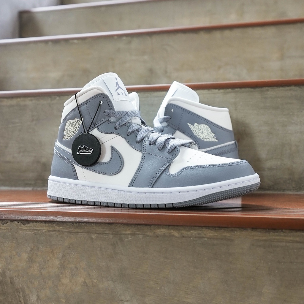 Air Jordan 1 Mid Stealth Grey Womens