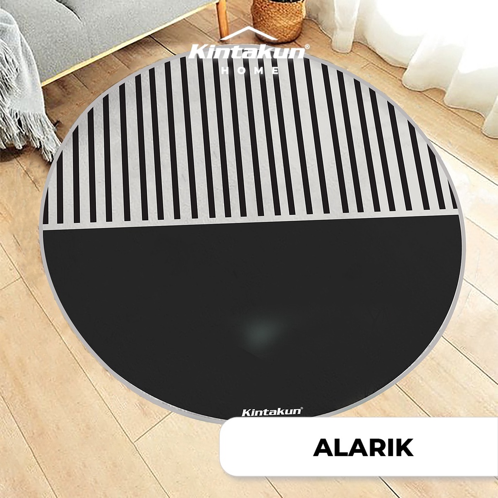 Kintakun Home Karpet Bundar Alas Lantai Bulu Lembut Diameter 100 Cm