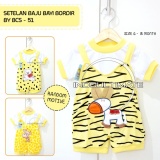 Setelan Baju Bayi Bordir BCS-51 Baju bayi Laki laki Perempuan Baju Harian bayi kaos bayi perlengkapan bayi