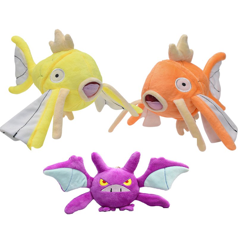 Takara Tomy Pokemon Crobat Golden orange Magikarp Plush Toys Doll Soft Stuffed Animals For Children