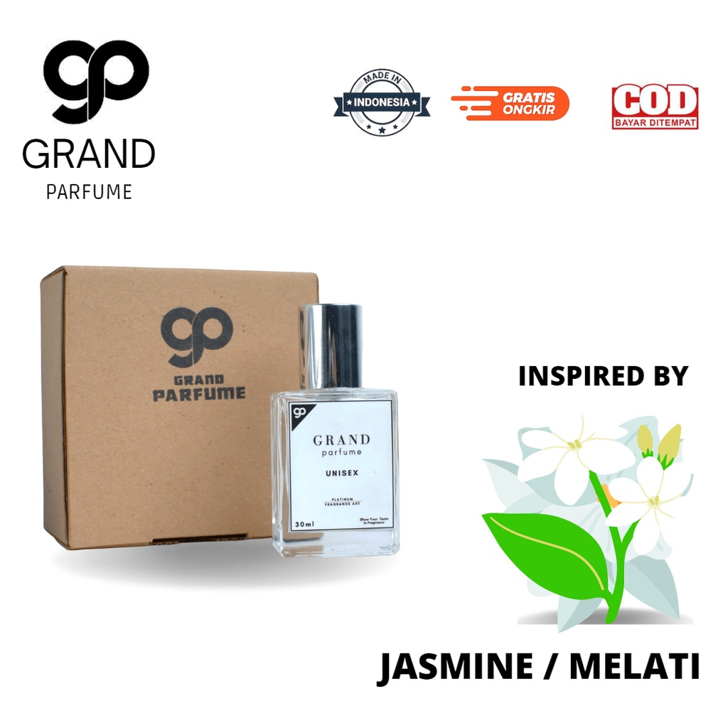 Grand Inspired Parfume Jasmine / Melati Farfum Unisex Minyak Wangi Pria & Wanita Parfum Tahan Lama