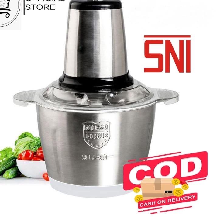 ✿ BLENDER DAGING STAINLEES STEEL 2 LITER / BLANDER FOOD CHOPPER STAINLESS / MEAT GRINDER STAINLESS P