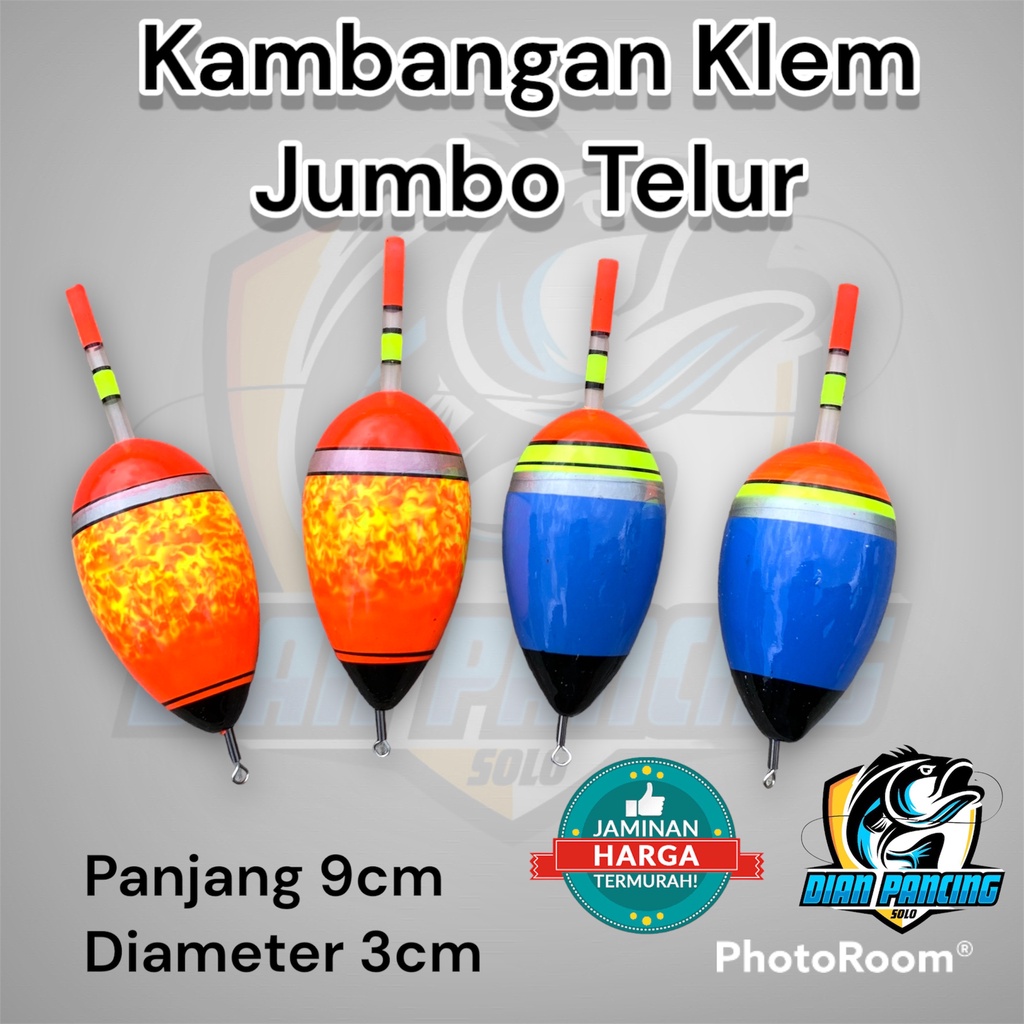 KAMBANGAN KLEM JUMBO TELUR untuk mancing ikan Babon monster