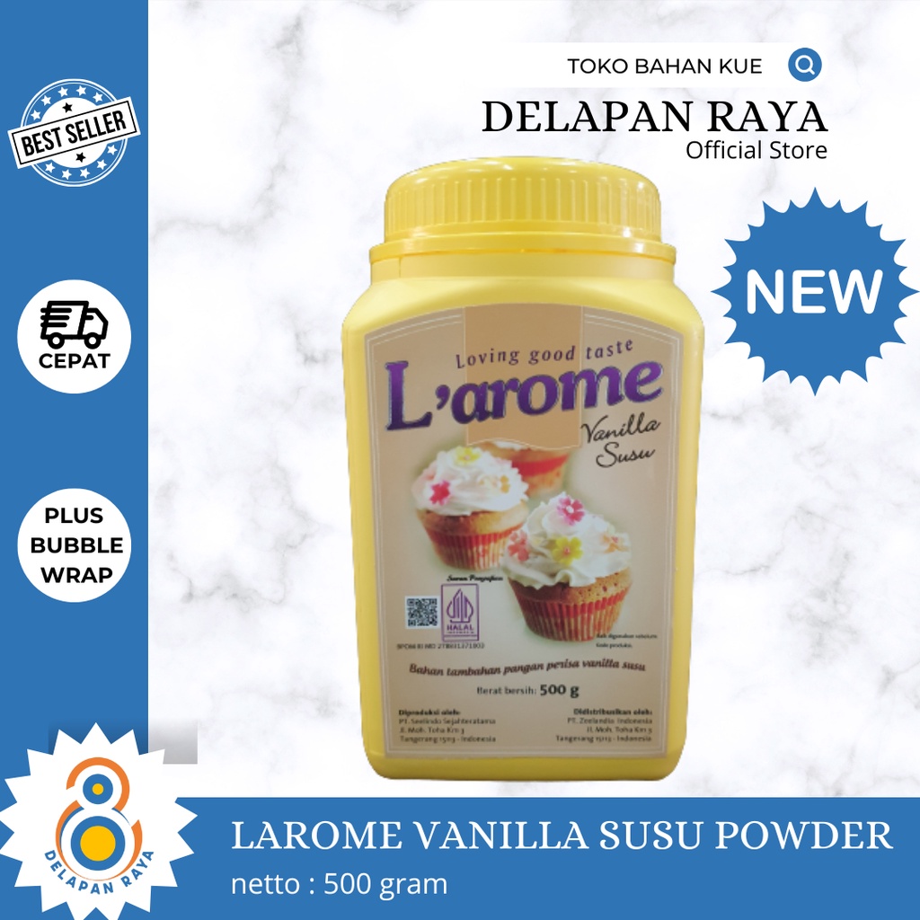 

LAROME VANILLA SUSU POWDER 500GR - 8Raya