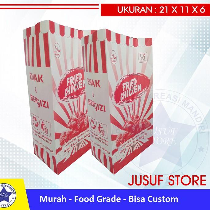 

murah Paperbag FC | Kantong Fried chicken isi belkang
