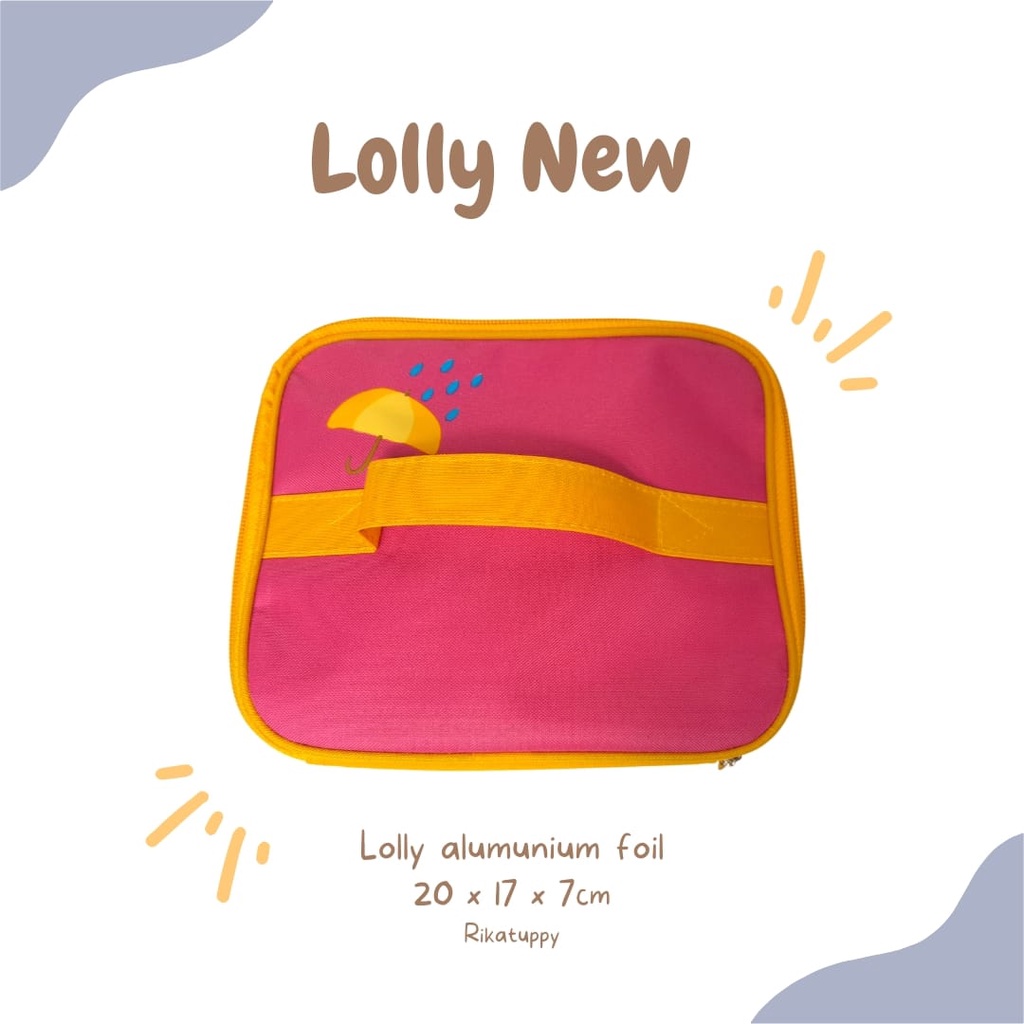 Tas alfol/Tas bekal makan alumunium foil anak/lucnh bags/Lolly foil/tas bekal/tas morlife/tas custum nama