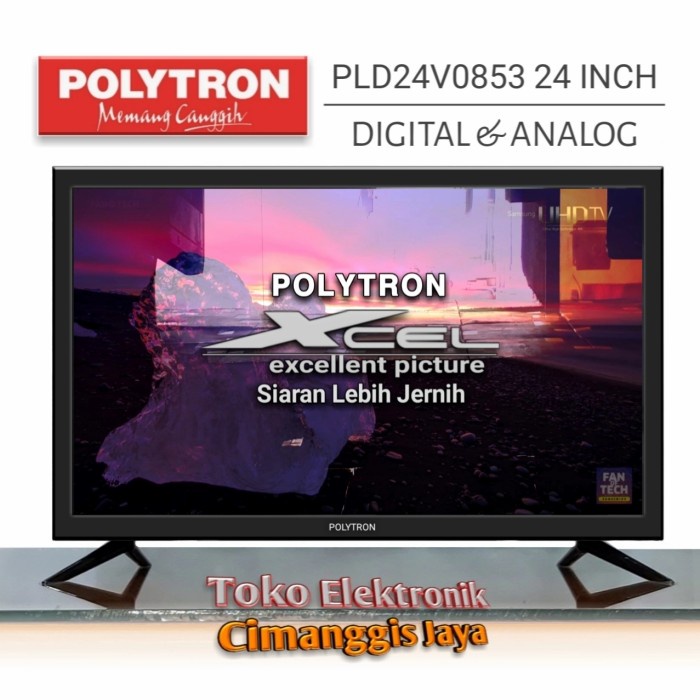 TV LED POLYTRON 24 INCH XCEL