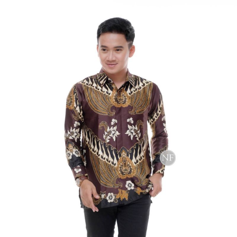 Kemeja semi sutra lapis furing | Kemeja Batik pria lengan panjang | Kemeja lapis furing istimewah | kemeja formal | kemeja bagus | Kemeja kantor | Kemeja terlaris