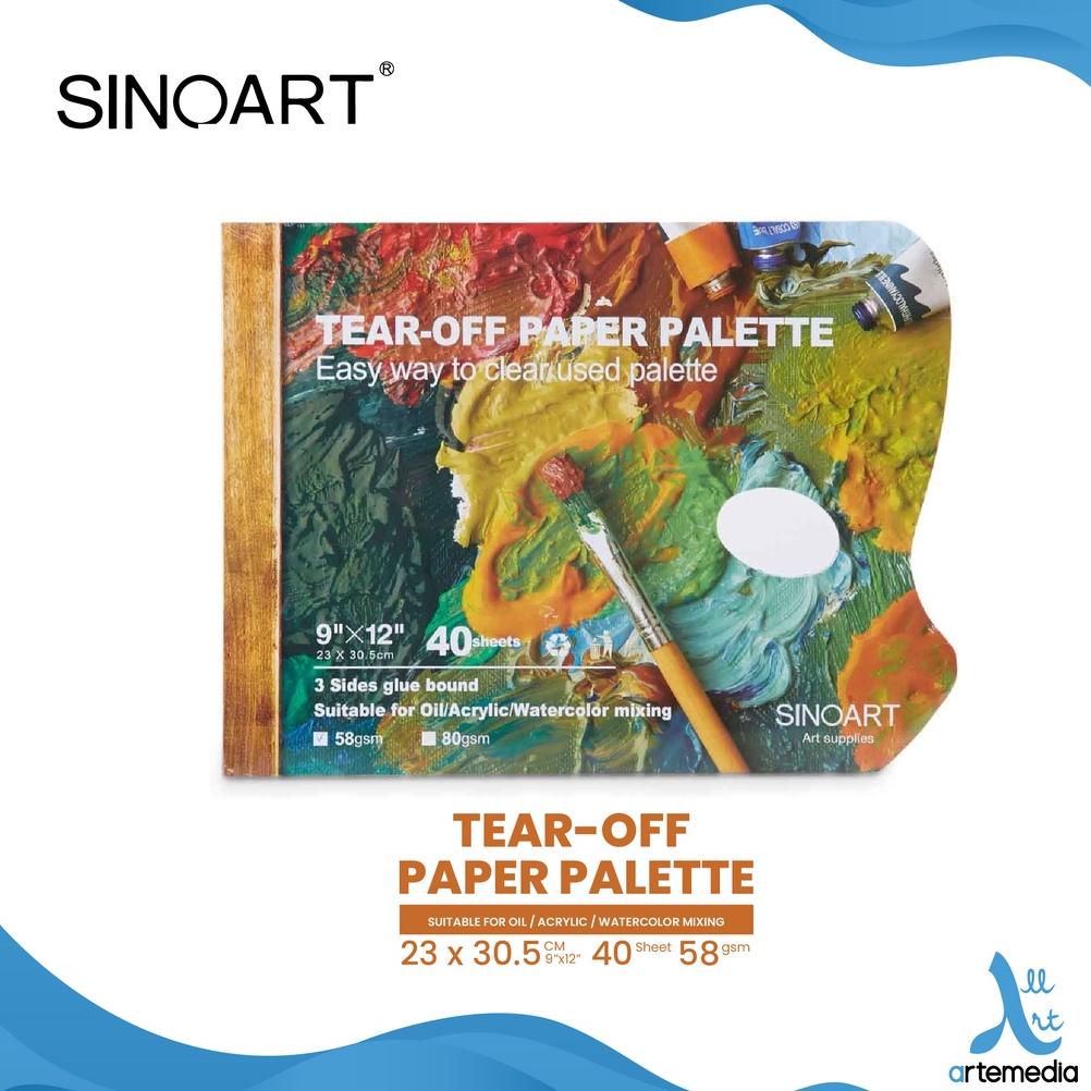 

Palet Kertas Sinoart Tear Off Palette 58gsm