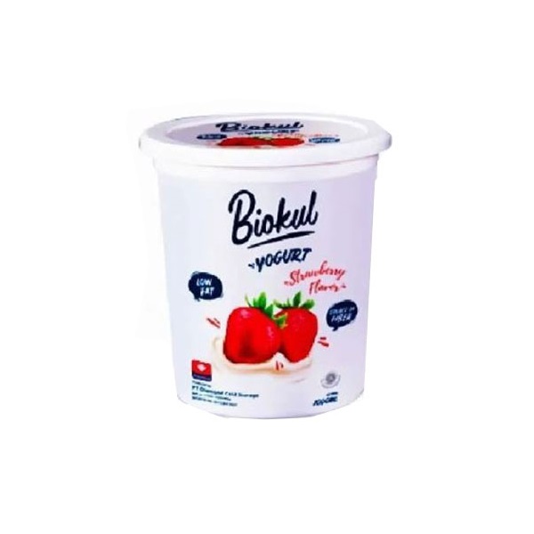 BIOKUL STIR YOGURT STRAWBERRY 1 LITER - YOGURT