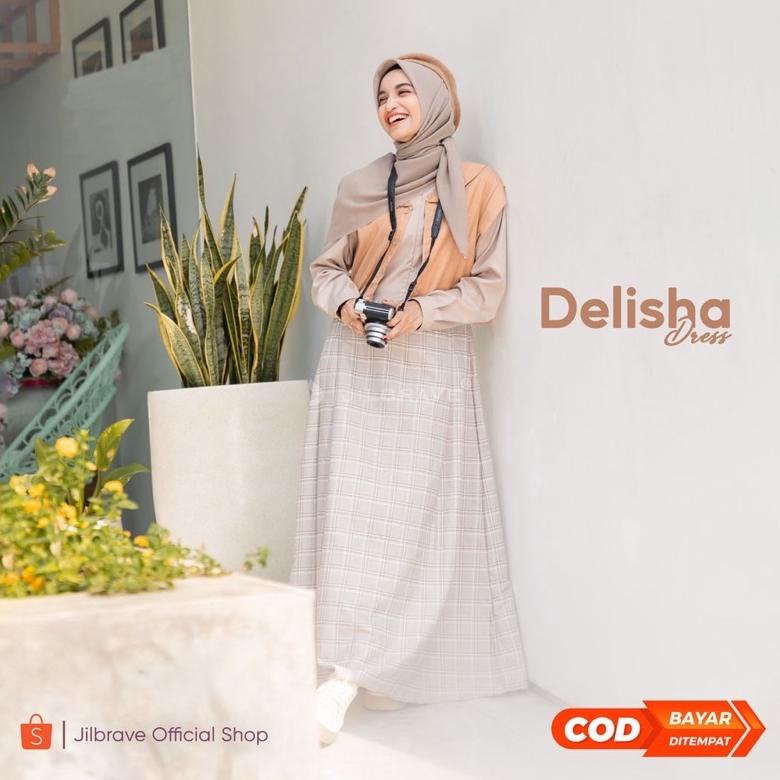 PROMO DELISHA DRESS ORIGINAL JILBRAVE Murah