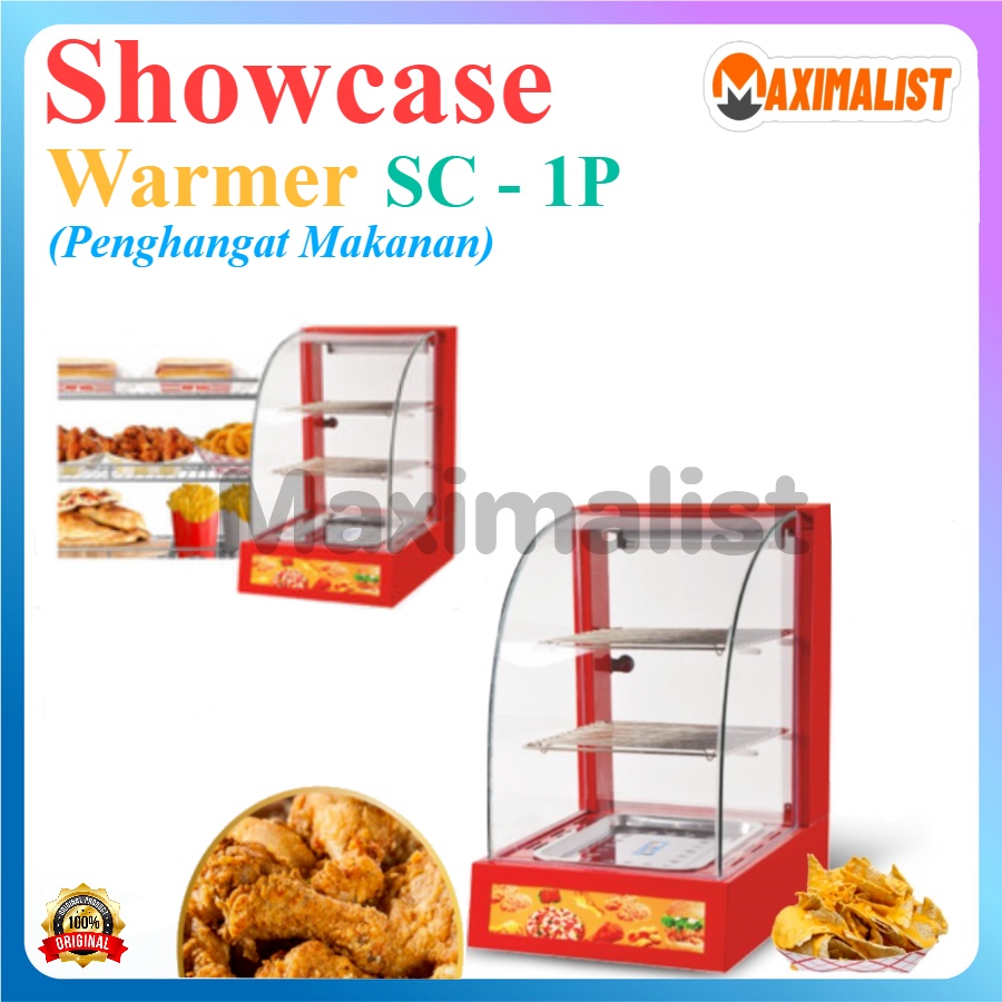 SC-1P SHOWCASE WARMER - Curved Glass Showcase - SC-2P SHOWCASE WARMER - Showcase Warmer Display Peng