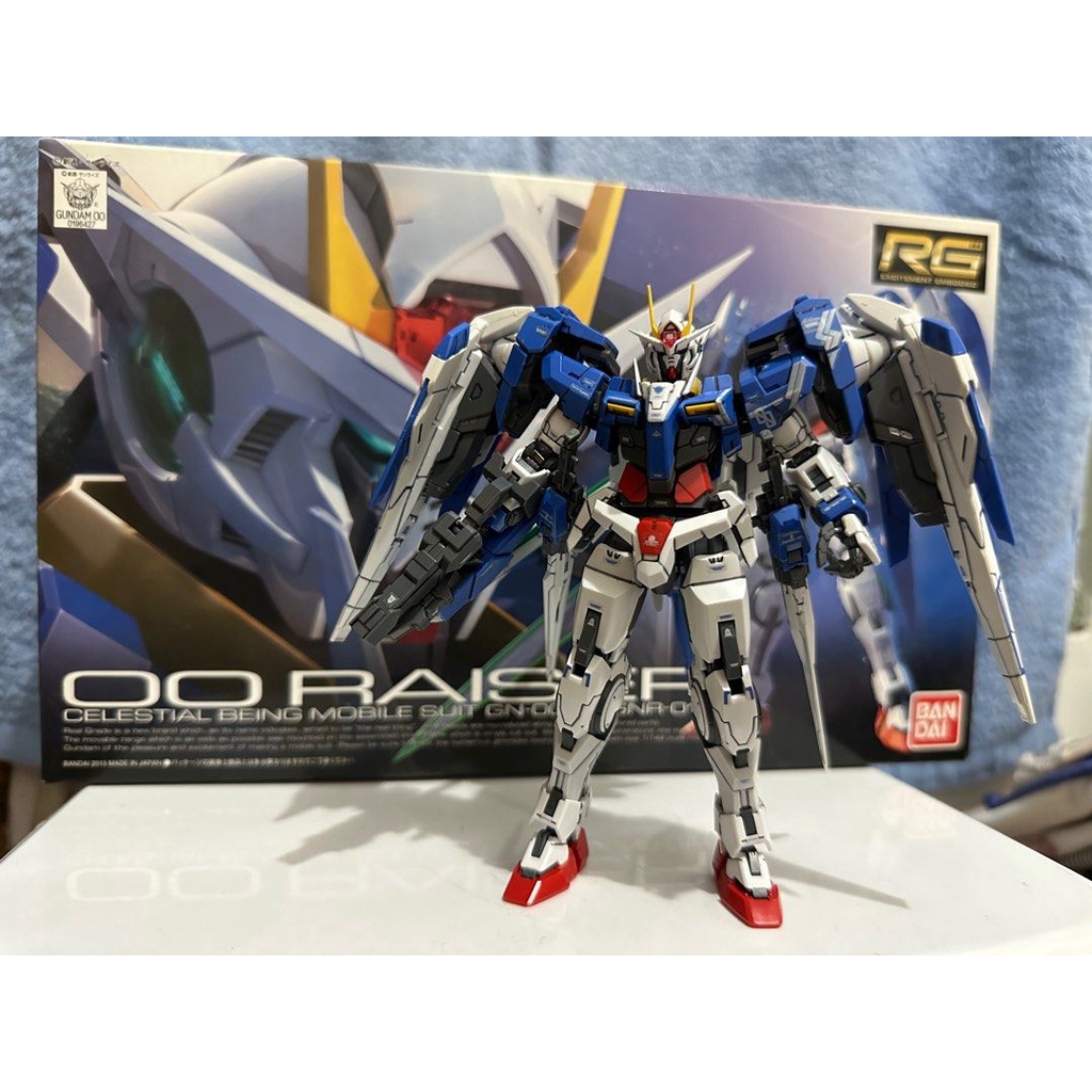 GN-0000+GNR-010 Gundam 00 Raiser RG (Real Grade) 1/144 (Sudah Dirakit)