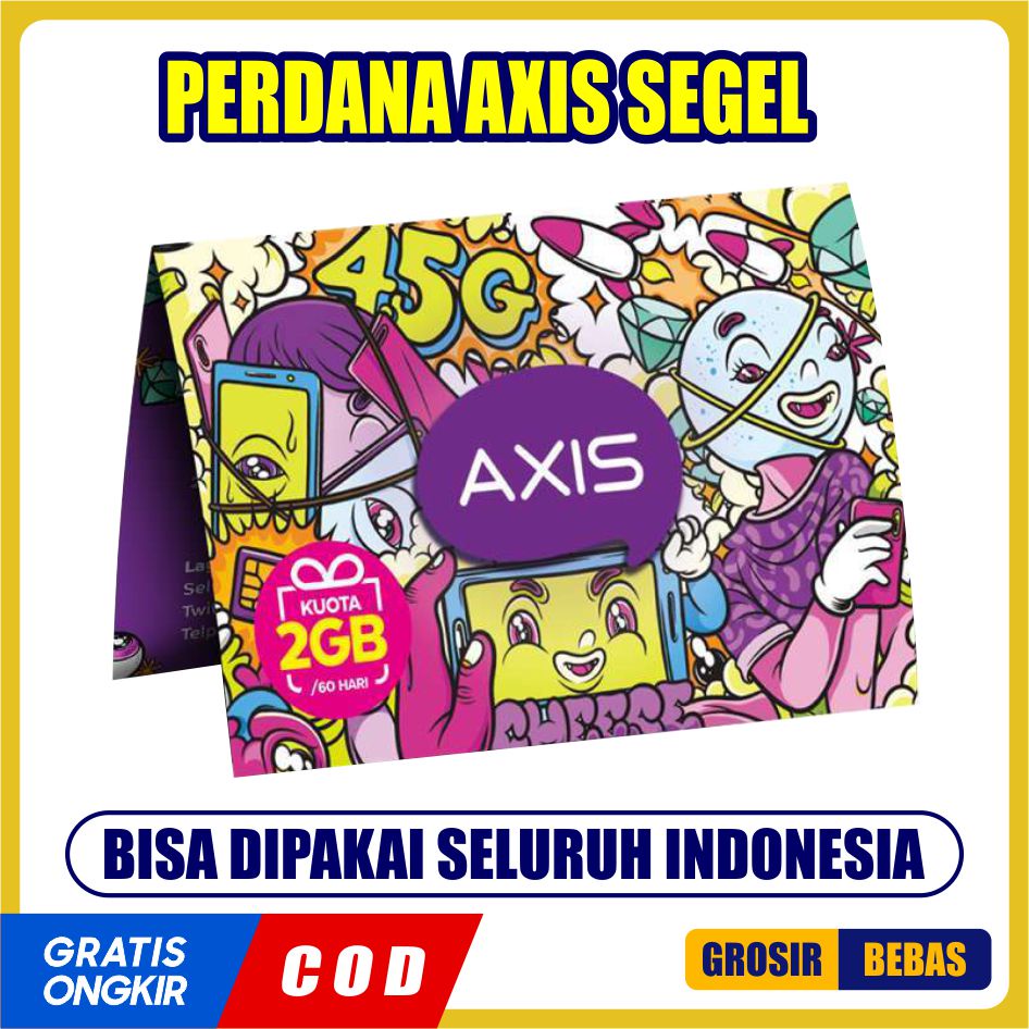 Perdana Axis 0K / Perdana Axis Segel Baru / Axis Belum Aktif / SP Axis / Axis Siap Pakai Setelah Reg