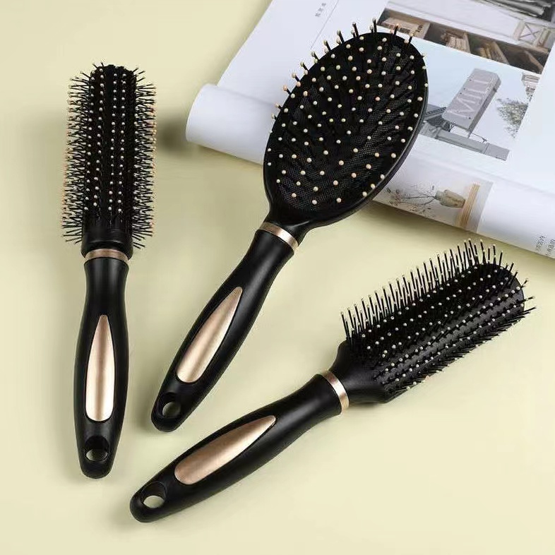 # HJ #  Sisir Rambut Anti Kusut / Sisir Pijat Anti Statis SET isi 3 pcs Sisir Oval Bulat Kotak