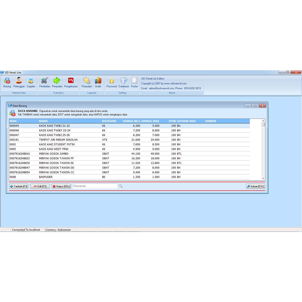 SOFTWARE TOKO ELEKTRONIK SID