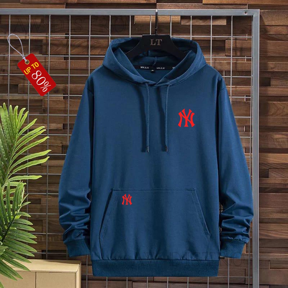 COD Promo Termurah Sweater Hoodie Modern A.B NY  Text Merah Premium Quality