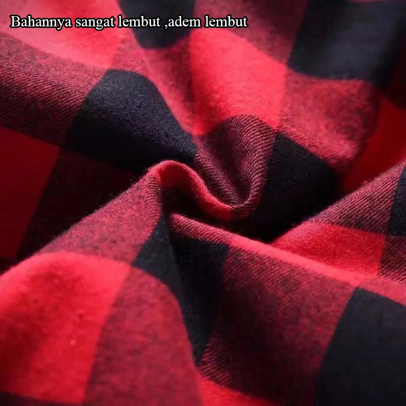 Kemeja Flanel Pria Kotak Kotak Cowok Lengan Panjang Premium Terbaru Hem Cowok Kemeja Flanel Distro Kemeja Flanel Merah Pria Lengan Panjang Motif Kualitas Premium Flanel Terbaru 2023