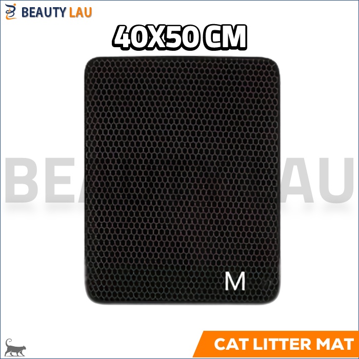 KESET KARPET PASIR KUCING ALAS TATAKAN PASIR KUCING CAT LITTER MAT ALAS LITTER BOX DOUBLE LAYER WATERPROOF MUDAH DIBERSIHKAN