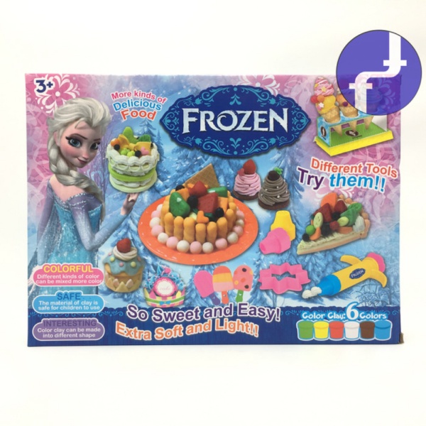 

Promo Mainan Anak Mud Suit Cake Kue Lilin DIY Frozen Play Dough DN854-FZ Limited