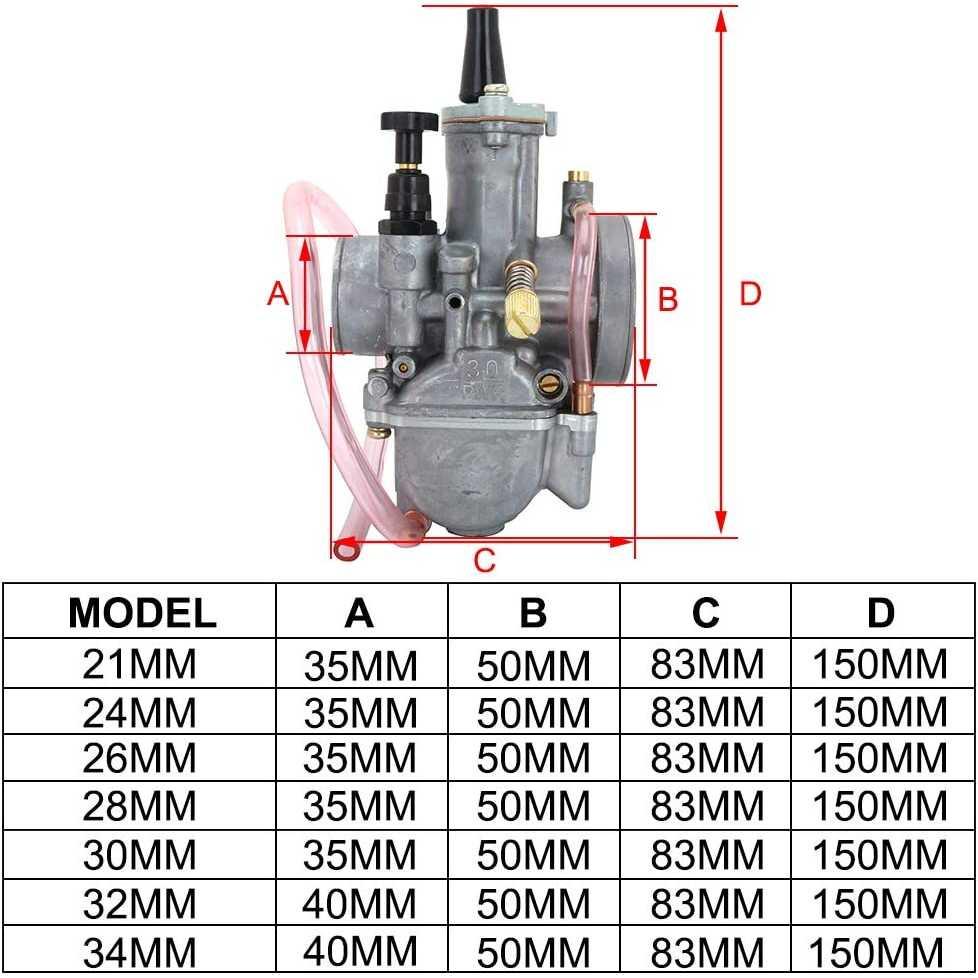 Karburator Motor Carburetor Engine Motorcycle 30 mm - PWK30 - Silver