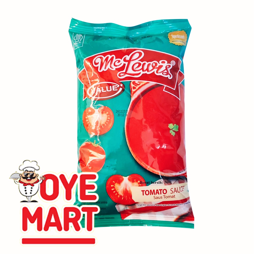 MCLEWIS TOMATO SAUCE 500GR HARGA PROMO