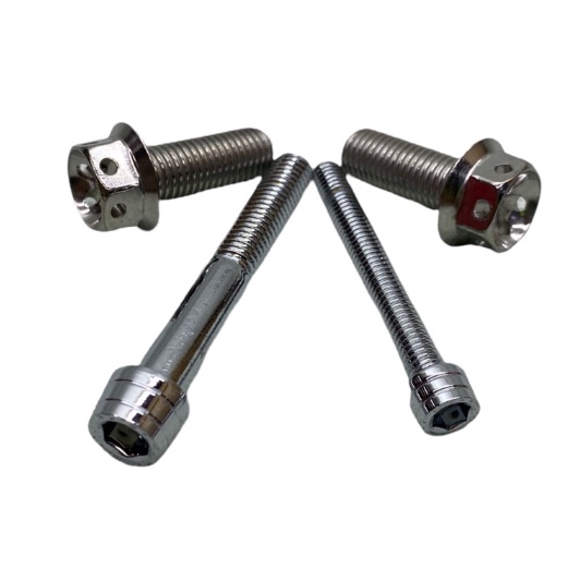 Baut PAKET ISI 4pcs Probolt 2 Flower 2 Kerucut Buat Kaliper 4Piston Monoblok kawasaki suzuki yamaha honda shock tabung standar