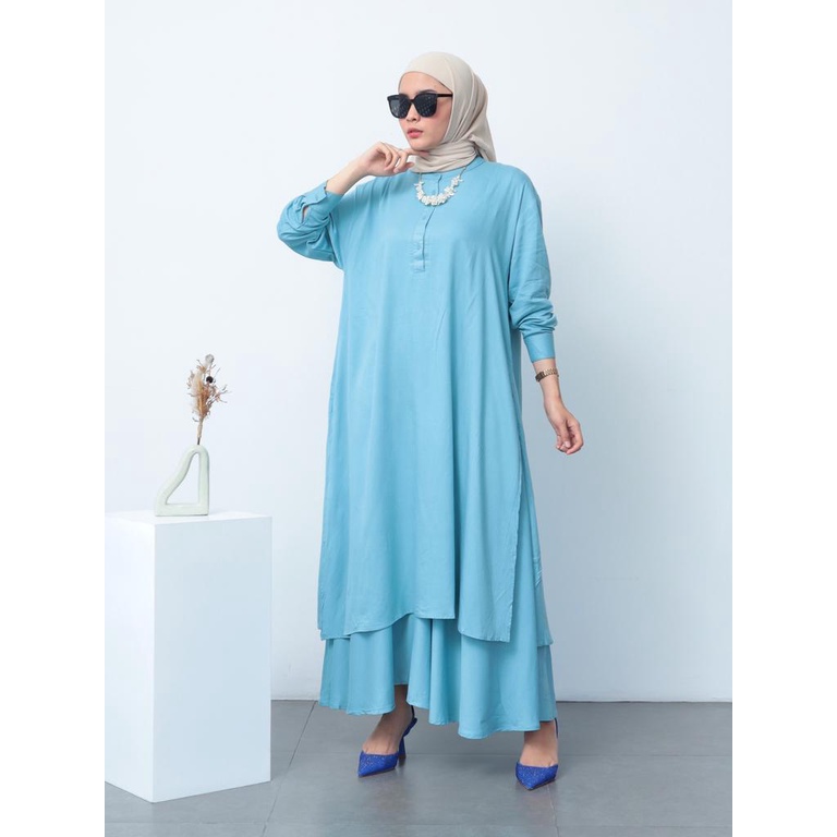 One Set Tunik Rok Rayon Twill Jumbo - 2106.01.129