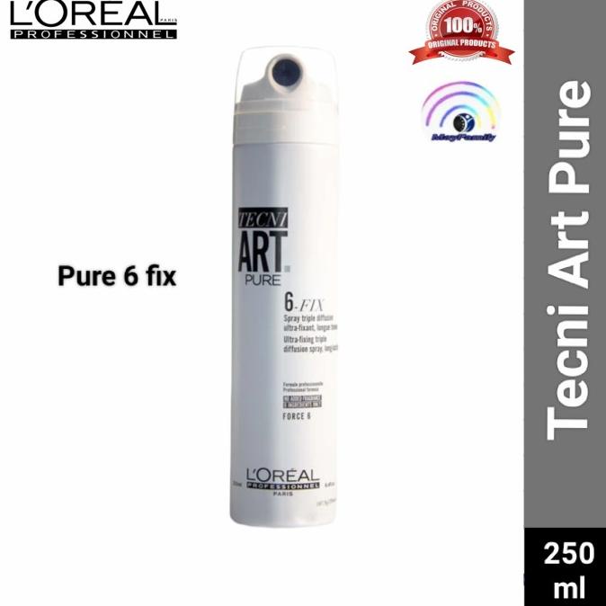 L'oreal tecni Art Pure 6 fix Hair spray 250ml