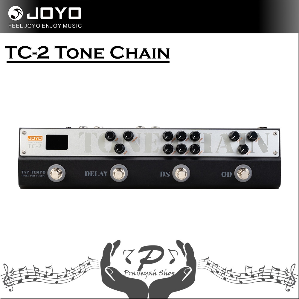 Joyo Tone Chain TC 2 Pedal Multi Efek Gitar Tonechain TC2 Delay DS OD