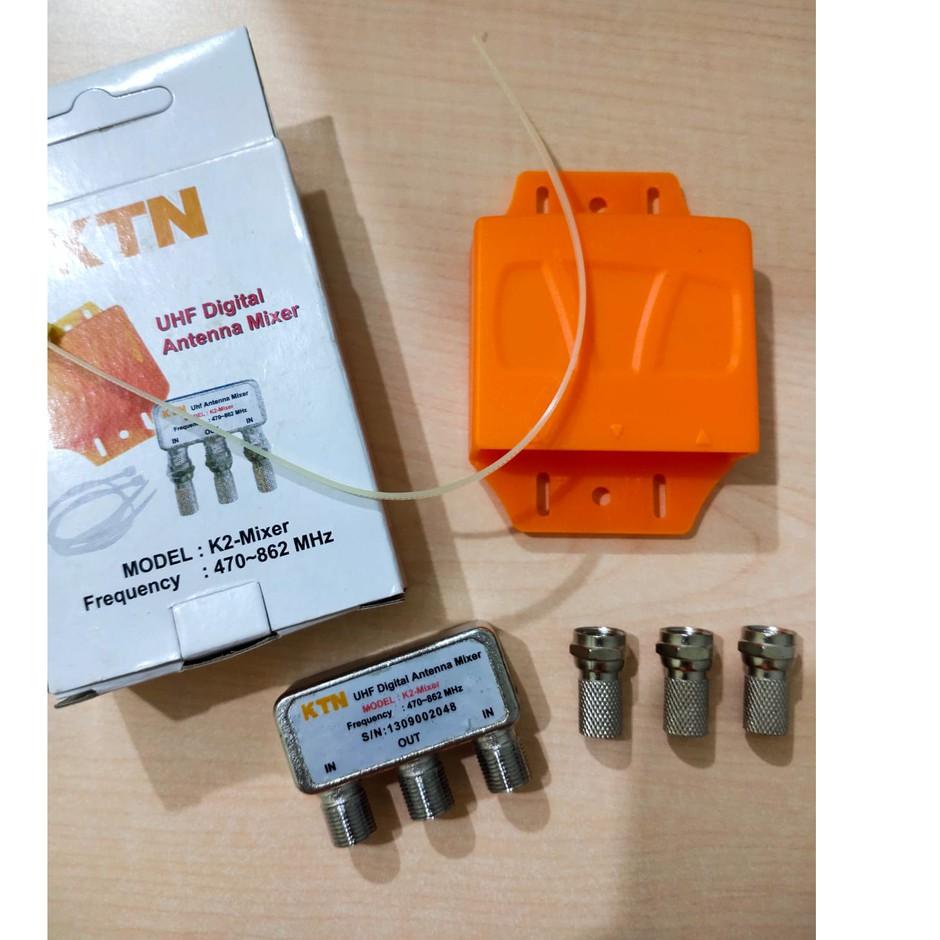 12.12 Brands Festival Mixer UHF Digital Antenna Mixer KTN K2 Alat Penggabung 2 Antena TV buruan