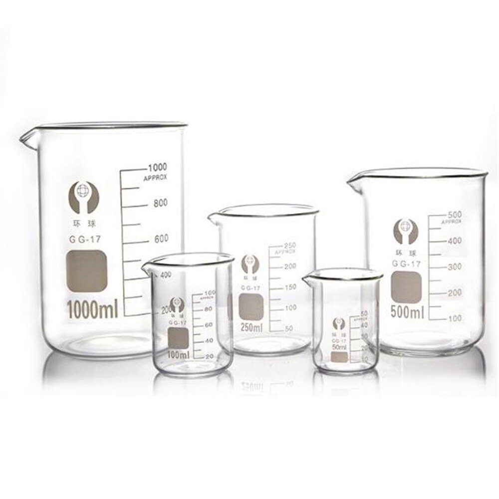 GUI8 Zhong Xing Peng Yue Gelas Ukur Lab Kimia Borosilicate Glass 500 Ml Gg-17 Transparent ORi-I