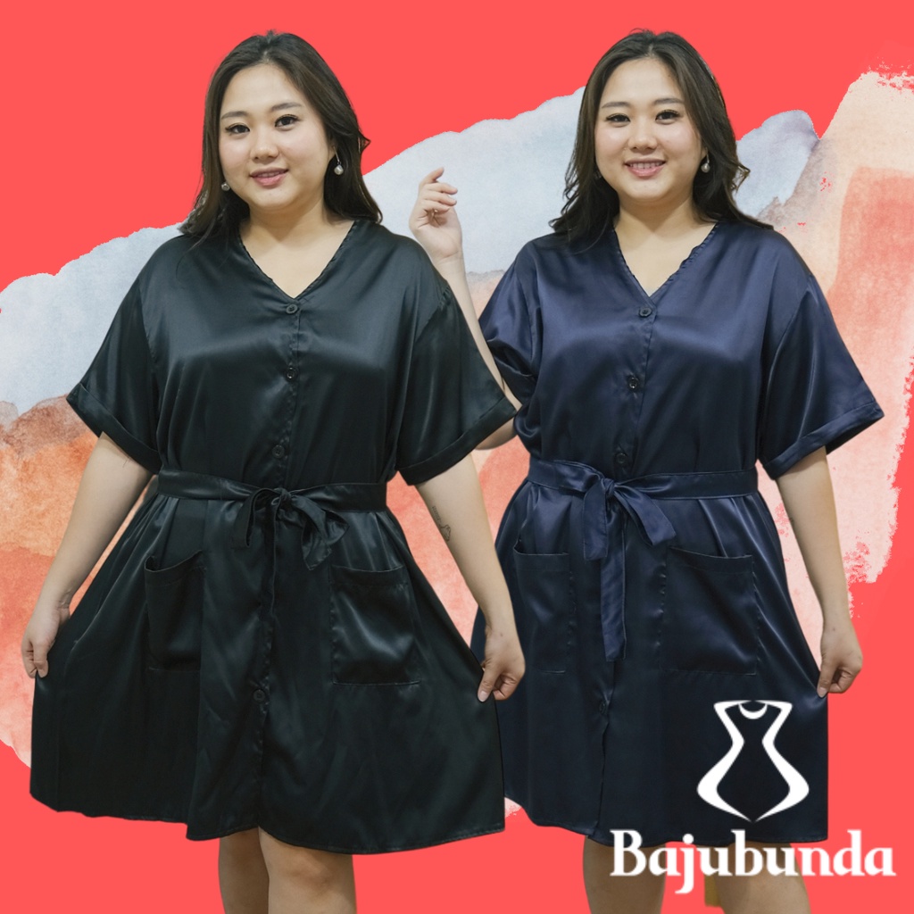 LD 130 Dress Jumbo Wanita Baju Pesta Big Size Kondangan Oversize Bajubunda ANABEL