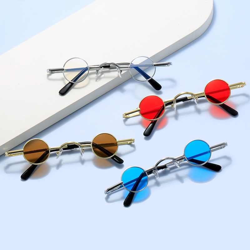 MMM Kacamata Wanita Bulat Kecil Fashion Korean Style Kekinian 6639 Kaca Mata Simple Warna Warni Murah