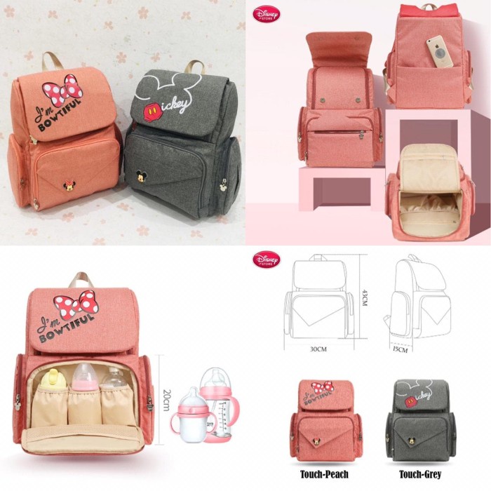 ORIGINAL DISNEY DIAPER BAG TOUCH TAS PERLENGKAPAN BAYI TERMURAH !!!