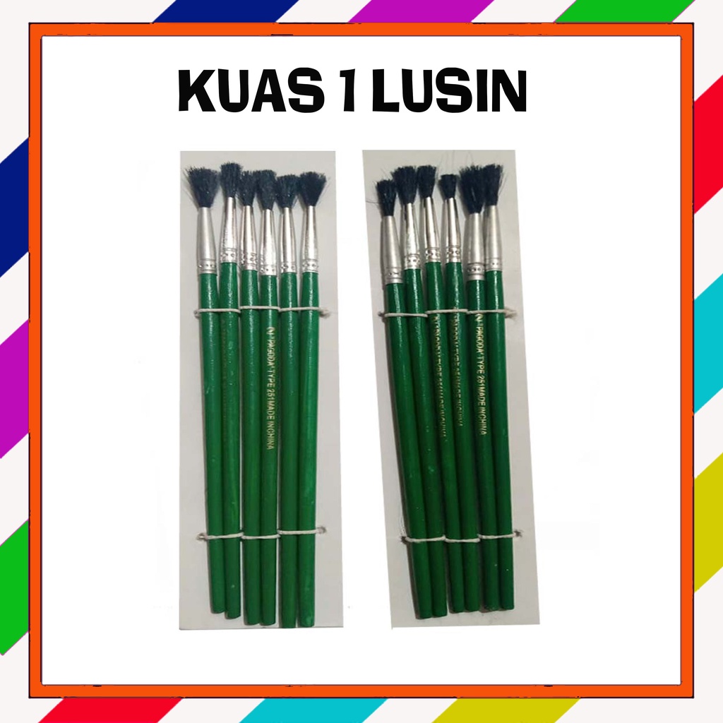 

kuas lukis dan mewarnai no.1 - 3 isi 1 lusin