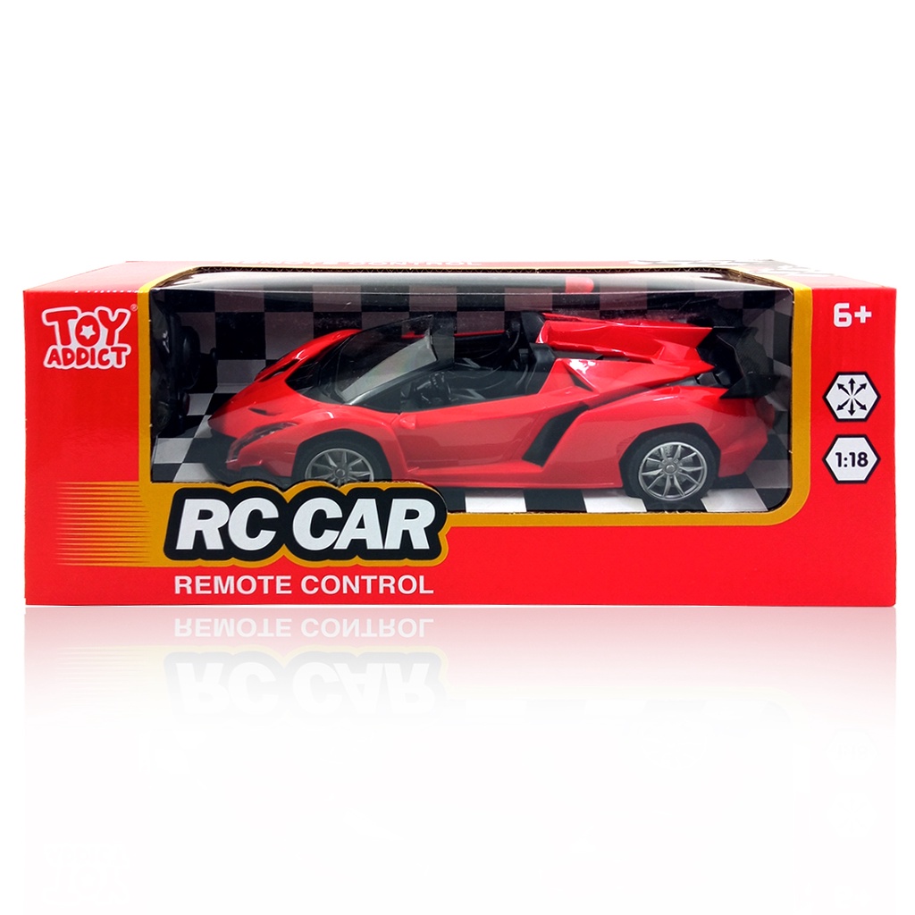 Toy Addict RC Car Lamb0rghini Merah Mainan Mobil Remote Control